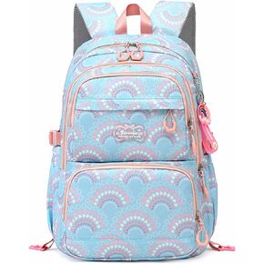 Elementary School Backpack for Girls,Waterproof Student Bookbag with Lunch box and Pencil Case in Kuwait