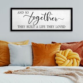 Sweet Dreams Wall Decor Above Bed Sign 24''×10'' Large Wood Framed Master Bedroom Guest Room Sweet Dreams Signs Farmhouse Rustic Wall Art Decoration (Black) in Kuwait