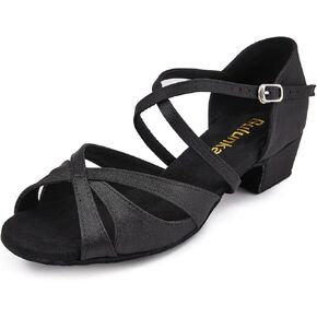 Low Heel Ballroom Dance Shoes Salsa Latin Dancing Shoes for Social Dancer Practice Dancing 1.5 Inch Heel in Kuwait