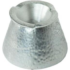 Handmade Moroccan Aluminum Ashtray - Indestructible Shiny Chrome Smokeless Ashtray - Decorative Cigarette Ashtray with Removable Lid (ASH014) (Hammered, Medium, 4" Diameter) in Kuwait