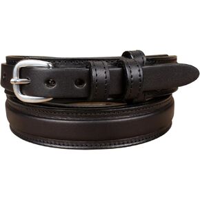 Yoder Leather Company Men's English Bridle Leather Ranger Belt - 1 1/4" Taper to 3/4" in Kuwait