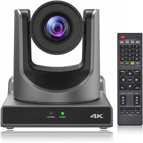 NDI PTZ Camera, PTZ Camera with 20X Optical Zoom 1080p Live Streaming for Church, Conference and Live Production, HDMI PTZ Camera,Video Conference Camera NDI HX 4.6 (Black) in Kuwait