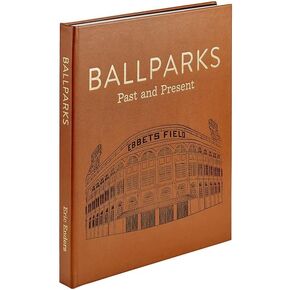 صورة جرافيك BALLPARKS الماضي والحاضر في جلد فاخر مُصمم يدويًا - in Kuwait