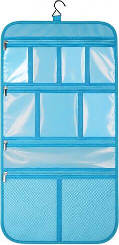 Freegrace Premium Hanging Toiletry Travel Bag - Cosmetic, Jewelry, Toiletry & Accessory Storage Organizer Bag, Large Size, Various Compartments in Kuwait