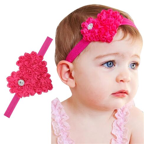 Valentine's Day Red Headband Bow Baby Girls Band Bowknot rose Heart-shaped headband <131> (B1) in Kuwait