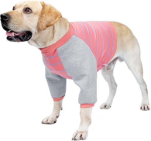 HDKUW Dog Elbow Protector Shirt, Dog Leg Recovery Suit for Prevent Licking Wound, Dog Shirt with Mesh Pad for Small Medium Large Dogs Pink XXL in Kuwait