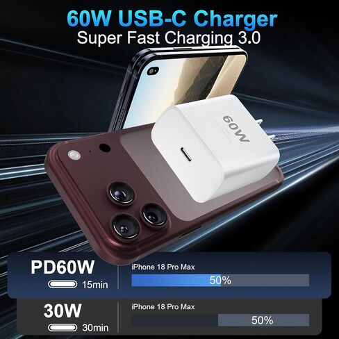 S24/S24 Ultra Charger 25W Samsung Super Fast USB C Charger Block for Samsung Galaxy S24 Ultra/S24/S23 Ultra/S23/S22 Ultra/S22/S21/S21 Ultra/S21+/Note 10 20، شاحن هاتف Android مع كابل USB C بطول 5 أقدام in Kuwait