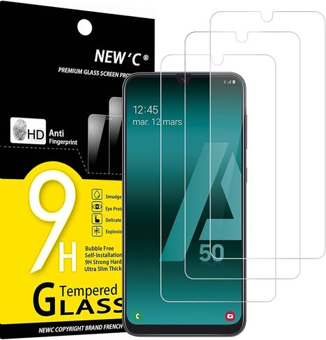 NEW'C [3 Pack] Designed for Samsung Galaxy A14 5G/4G, M14 5G Screen Protector Tempered Glass, Ultra Resistant in Kuwait