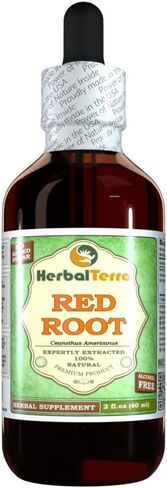 Herbal Terra LLC الجذر الأحمر (Ceanothus Americanus) جليسيريت، مستخلص سائل خالٍ من الكحول لحاء الجذر المجفف 2 أونصة in Kuwait