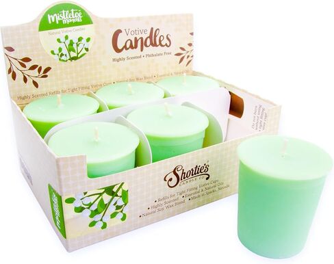 Autumn Splendor Soy Votive Candles - Scented with Natural Fragrance Oils - 6 Orange Natural Votive Candle Refills - Christmas & Holiday Collection in Kuwait
