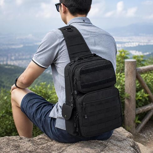 Leaper Military Tactical Backpack Assault Pack Sling Bag Molle Backpack Out Bag Black in Kuwait