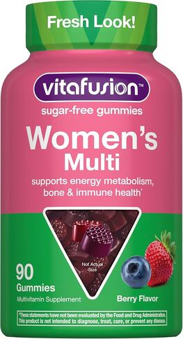 Vitafusion Women’s Sugar Free Daily Multivitamin Supplement, Adult Gummy Vitamin for Energy, Bone & Immune Support*, 90 Count in Kuwait