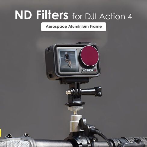 CAPART CPL Filter for DJI OSMO Action 4, Aluminium Frame Optical Glass Multi Coated Circular Polarizers Filter, Splash-Proof Scratch-Proof Easy to Clean in Kuwait