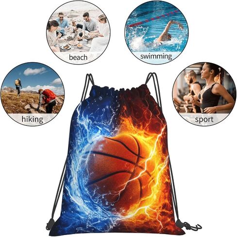 YISHOW Astronaut Spaceship Moon Palnet Unisex Drawstring Backpack Bag Sport Gym Travel Sackpack in Kuwait