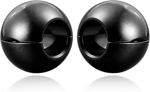 Twolobes 1 pair 9g ear weight Classic Spheres 12mm+ (1/2"), Hypoallergenic 316 Stainless Steel Ear Weights Plugs Tunnels Gauges for Ear Body Jewelry Women Men in Kuwait