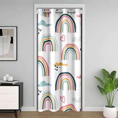 لطيف الغزلان ستارة الباب للخصوصية المدخل 34 "× 80" الفتيات الفتيان الاطفال الغزلان غرفة الصيد ستارة غرفة الدب مخلب طباعة شجرة نمط خزانة غطاء الباب الستار لغرفة النوم الغريبة نمط البني نافذة العلاجات in Kuwait