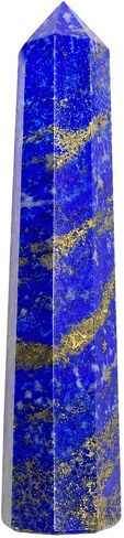 WholesaleGemShop 3 Inch Gemstones Obelisk Tower Jumbo Facet Aura Rock Crystal Natural Polished Earth Wand Spirit in Kuwait