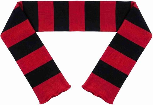 COUVER Rugby Striped Knit Scarf for Men Winter Long 100% Acrylic knit Scarves in Kuwait