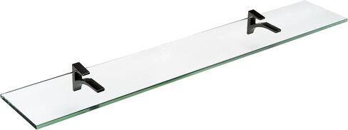 رف زجاجي كاردينال برونزي مصقول C-10x24 من زجاج سبانكرافت، برونزي مصقول، 25.4 سم × 60.96 سم in Kuwait
