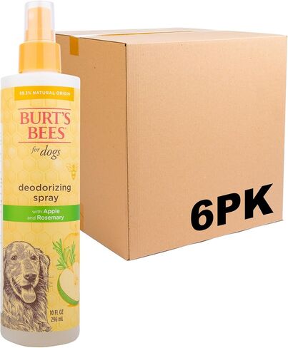 Burt's Bees for Pets Natural Deodorizing Spray for Dogs | Best Dog Spray for Smelly Dogs | Made with Apple & Rosemary | Cruelty Free, Sulfate & Paraben Free, pH Balanced for Dogs - Made in USA, 10 oz in Kuwait