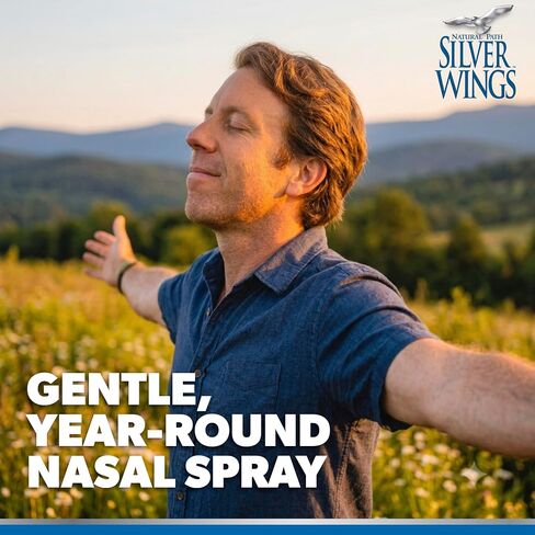 Natural Path Silver Wings Colloidal Silver 50ppm Nasal Spray 1oz - Liquid Sinus Relief in Kuwait