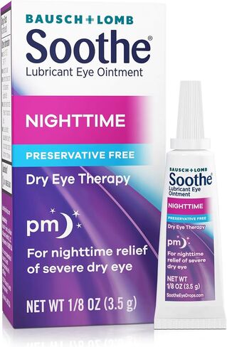 Bausch + Lomb Soothe Lubricant Nighttime Dry Eye Ointment, 0.12 Ounce (Pack of 1) in Kuwait