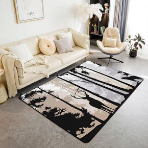 Erosebridal Moose Area Rug for Kids Boys Girls Rustic Hunting Animal Rug 3x5 Farmhouse Wild Animal Sketch Carpet Western Tribal Indoor Floor Mat for Living Room Bedroom in Kuwait