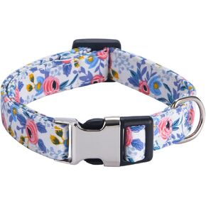 Girl Dog Collars - Rose, Sunflower, Daisy and Leopard Design in Small, Medium, Large for Female Dogs Daisy Purple S in Kuwait