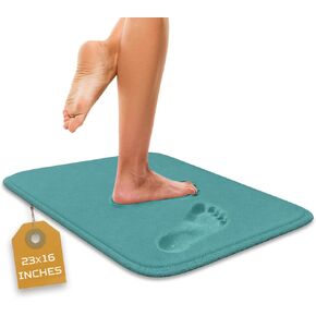 Luxury Bathroom Rugs Set 5 Piece - Memory Foam Bath Mat Set, Toilet Rug Set. Strong Absorbent, Non-Slip, Ultra Soft, Easy to Clean, Aqua Teal in Kuwait