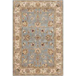 سجادة منطقة Safavieh Royalty Collection - 12.7 سم × 17.78 سم، أزرق وبيج، صوف شرقي تقليدي مصنوع يدويًا، مثالي للمناطق ذات حركة المرور العالية في غرفة المعيشة وغرفة النوم (ROY343B) in Kuwait