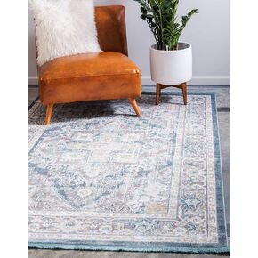 Unique Loom Baracoa Collection Area Rug - Prado (8' 4" x 10' Rectangle, Yellow/ Ivory) in Kuwait