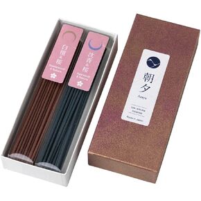 Asayu Japan Incense Sticks with Low Smoke for Morning or Evening Meditation, Relax or Yoga, Made in Japan 40gr - Japanese Zen Garden in Kuwait