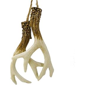 The Bridge Collection Pair of Faux Deer Antlers Novelty Ornament or Rearview Mirror Hanger for Hunter in Kuwait