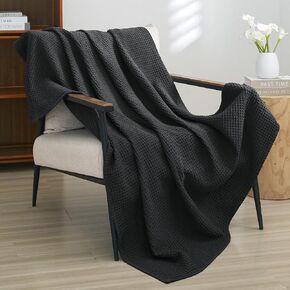 PHF 100% Cotton Baby Waffle Blankets -Lightweight Washed Soft Breathable Comfortable Swaddling Receiving Sleep Blankets - 30"x 40" Baby Toddler Blanket for Boys and Girls, Teal in Kuwait
