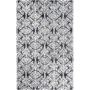 SAFAVIEH Blossom Collection Runner Rug - 2'3" x 8', Navy & Ivory, Handmade Wool, Ideal for High Traffic Areas in Living Room, Bedroom (BLM112N) in Kuwait