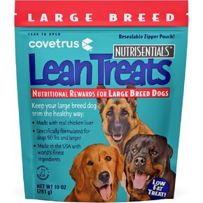 Covetrus Nutrisential Lean Treats for Large Dogs - Soft Dog Treats for Large Dogs - Nutritional Low Fat Bite Size K9 Treats - Chicken Flavor - 10oz in Kuwait