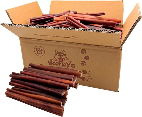 Woofley's 12 Inch Jumbo Beef Collagen Sticks for Dogs (8 Count) - Collagen Chews for Dogs - Bully Stick Rawhide Alternative Dog Chews No Hide Bones for Medium & Large Dogs in Kuwait