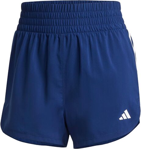 شورت Pacer Training 3 Stripes منسوج عالي الارتفاع للنساء من أديداس in Kuwait