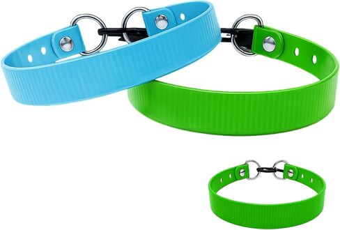 SparkDog Collars HiFlex Quick Adjust E-Collar Replacement Strap Dog Training Collar Fits Educator, Garmin, Dogtra, Sportdog Replacement Strap, Genuine BioThane®-Made in The USA (HiFlex Blue, 1") in Kuwait