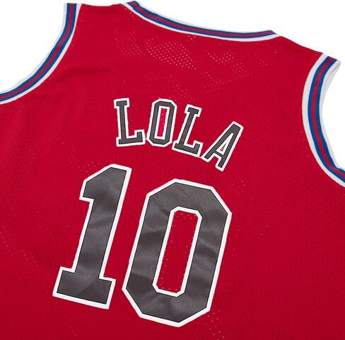 Mens Basketball Jerseys #10 Lola Space Movie Jersey Shirts White/Black in Kuwait