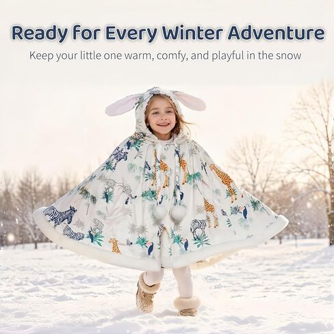 Insular Kids Car Seat Poncho, Baby Baby Girls Hooded Cape Cloak Coat, Space in Kuwait
