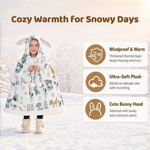 Insular Kids Car Seat Poncho, Baby Baby Girls Hooded Cape Cloak Coat, Space in Kuwait