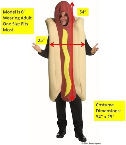 Morris Costumes Deluxe Hot Dog Adult Costume in Kuwait