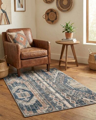 Rugs.com سجادة مجموعة أوريغون - سجادة عاجية منخفضة الوبر بطول 6 أقدام مثالية للممرات والمداخل in Kuwait