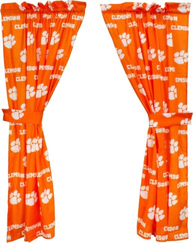 مجموعة ستائر LSU Tigers 63" من College Covers مزودة بستائر مع ظهر مربعات 42 بوصة x 63 بوصة بألوان الفريق in Kuwait