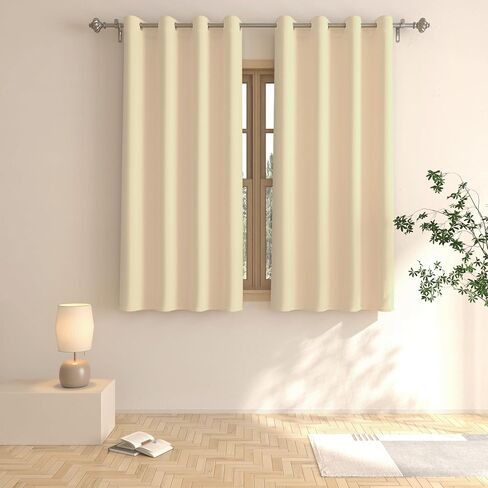 Blackout Curtains Dark Grey 92 inches Long Bedroom Room Darkening Window Curtain Panels Living Room Divider Patio Doorway Sliding Glass Door Grommet Top Thermal Insulated Drapes 2 Panels 52"x92" in Kuwait