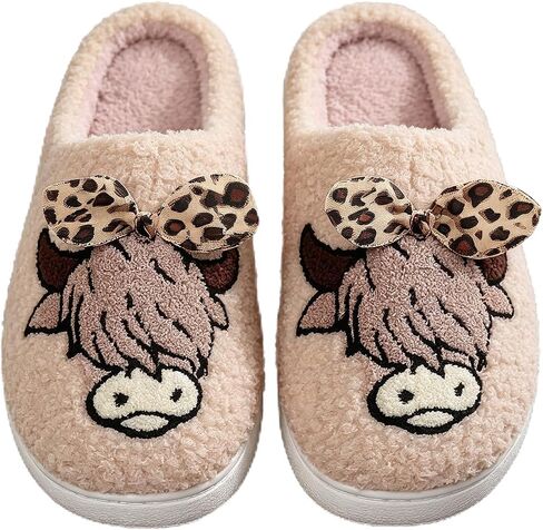 Cowboy Cowgirl Hat Slippers For Women Men Smile Face Slipper Plush Comfy Retro Preppy Slippers Warm Fuzzy House Shoes in Kuwait