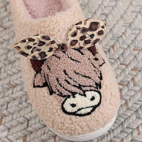 Cowboy Cowgirl Hat Slippers For Women Men Smile Face Slipper Plush Comfy Retro Preppy Slippers Warm Fuzzy House Shoes in Kuwait