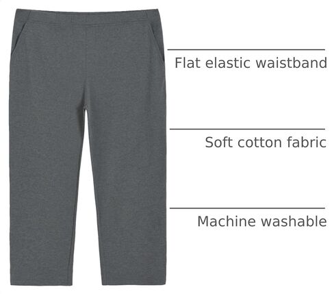 Weintee Women's Plus Size Pull On Cotton Knit Pants with Pockets in Kuwait