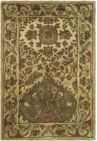 Safavieh Antiquity Collection AT57D Handmade Traditional Oriental Premium Wool Accent Rug, 2' x 3', Beige in Kuwait